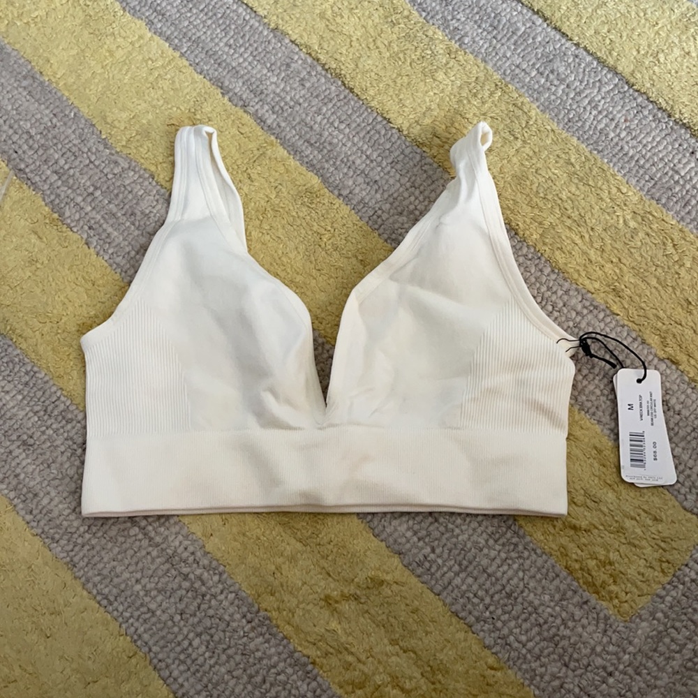 V Neck Bra Top in Off White
WeWoreWhat medium - Picture 7 of 10